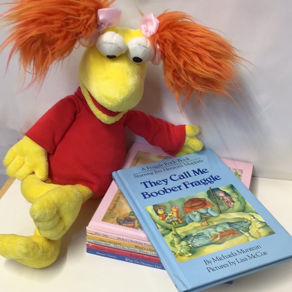 Red Fraggle & a bunch of Fraggle books vintage Fraggle Rock set collectible toys - Picture 2 of 7